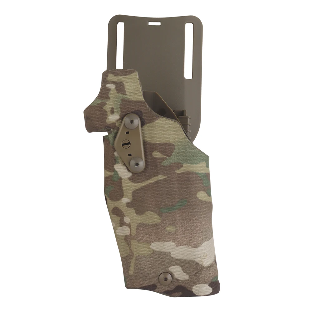 X300U-A Taktisches Taschenlampenholster für Links-/Rechtshänder für 6354DO G17 Gen4 G19 mit QLS Drop Leg Airsoft-Ausrüstungsholstern – Detail 14
