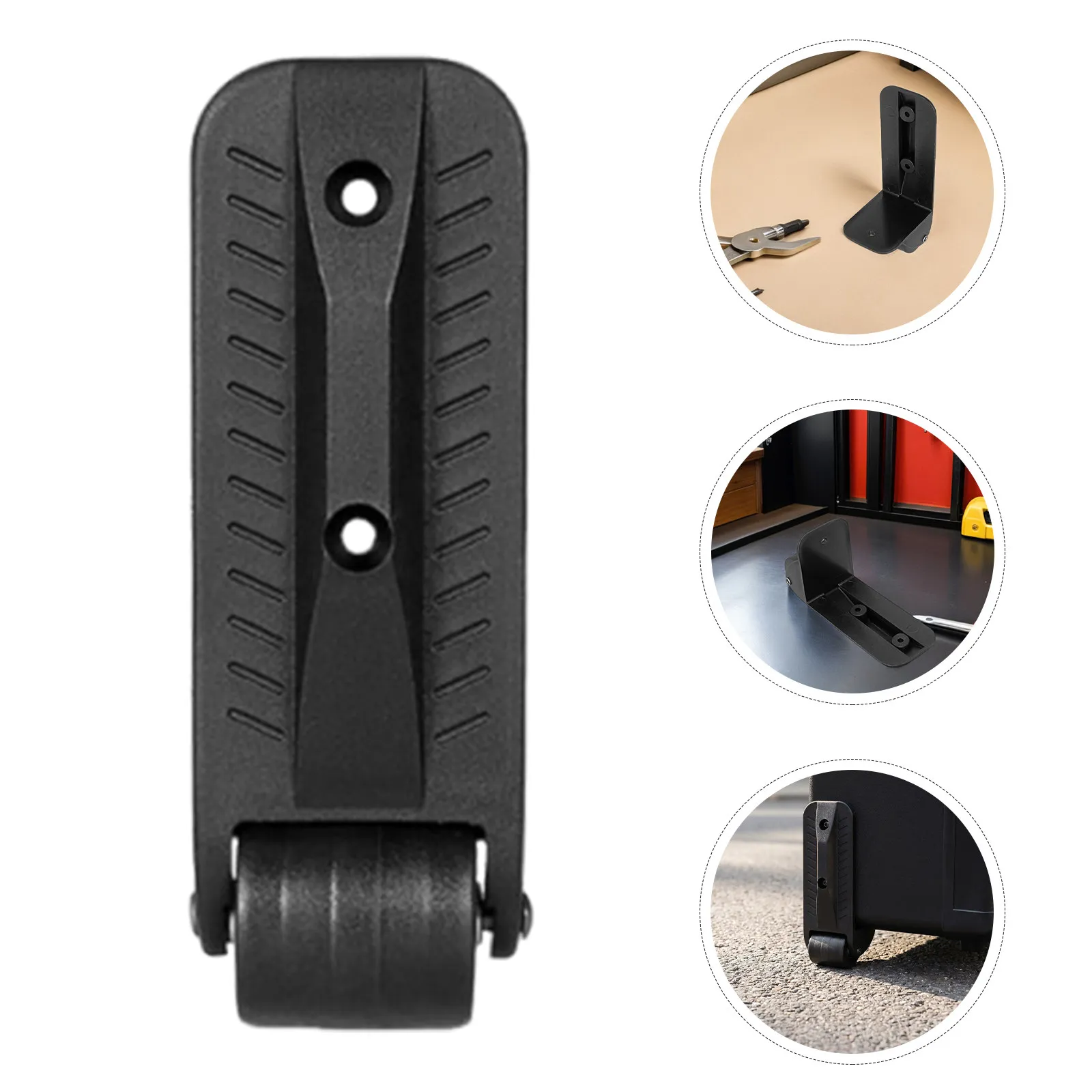1Pair Side Mount Non Swivel Speaker Box Casters L Shaped Plate Load Bearing Outdoor Audio Rolling Wheels Studio Monitor Mobility