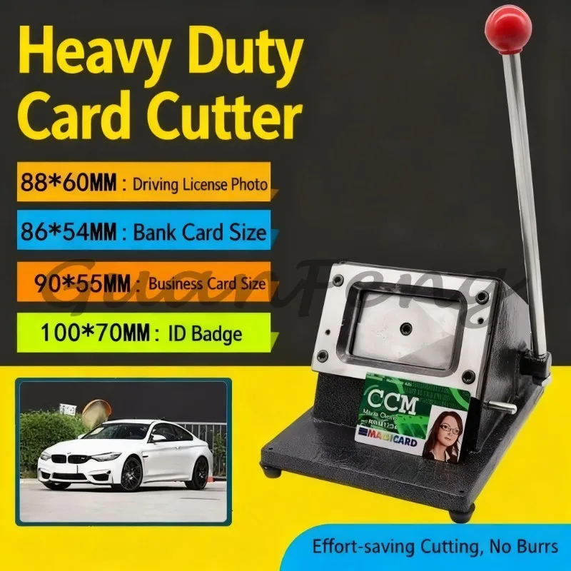 R3 Round Corner Poker Card Die Cutting Machine 88×63mm, Desktop Business Card Die Cutter for Paper Craft