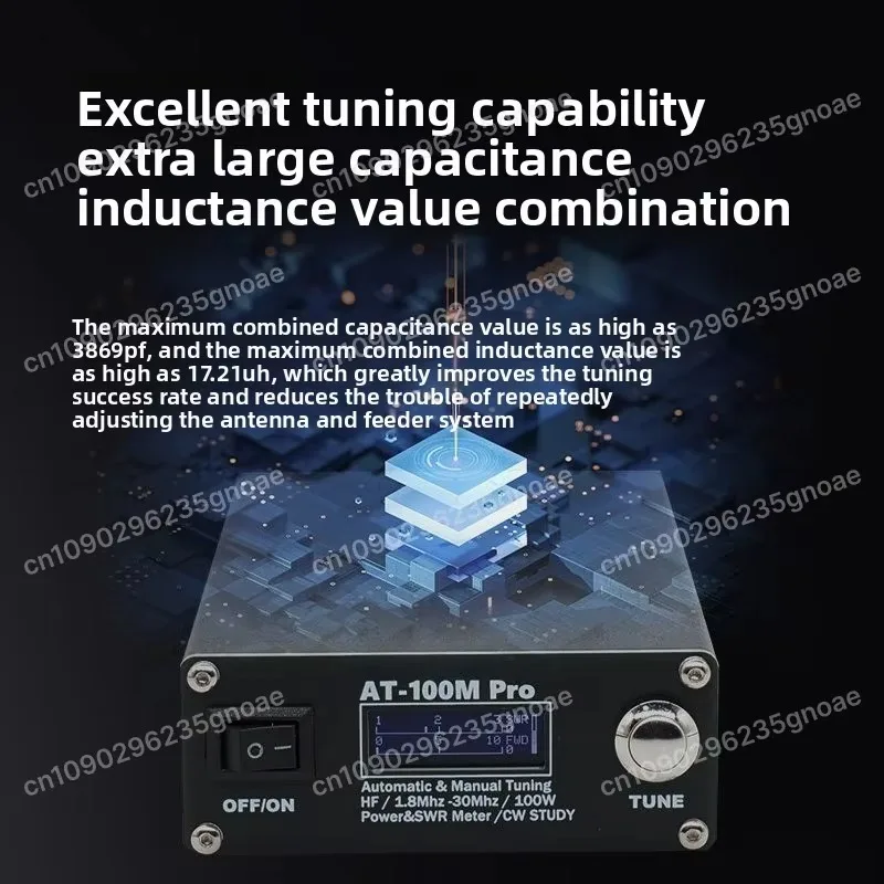 AT-100M Pro 100W 1.8MHz-30MHz ATU-100 ATU-100M for  QRP Antenna Tuner Morse Code   Power Meter  for HF Radio 1pcs - view 5