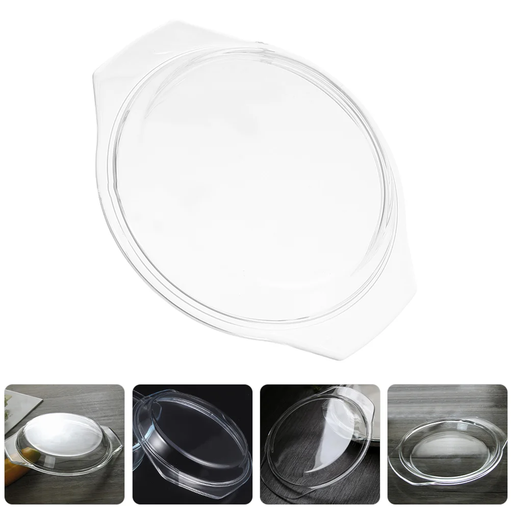 

Splash-proof Glass Cover Microwave Anti Splatter Board Plate Covers for Use Pot Lid