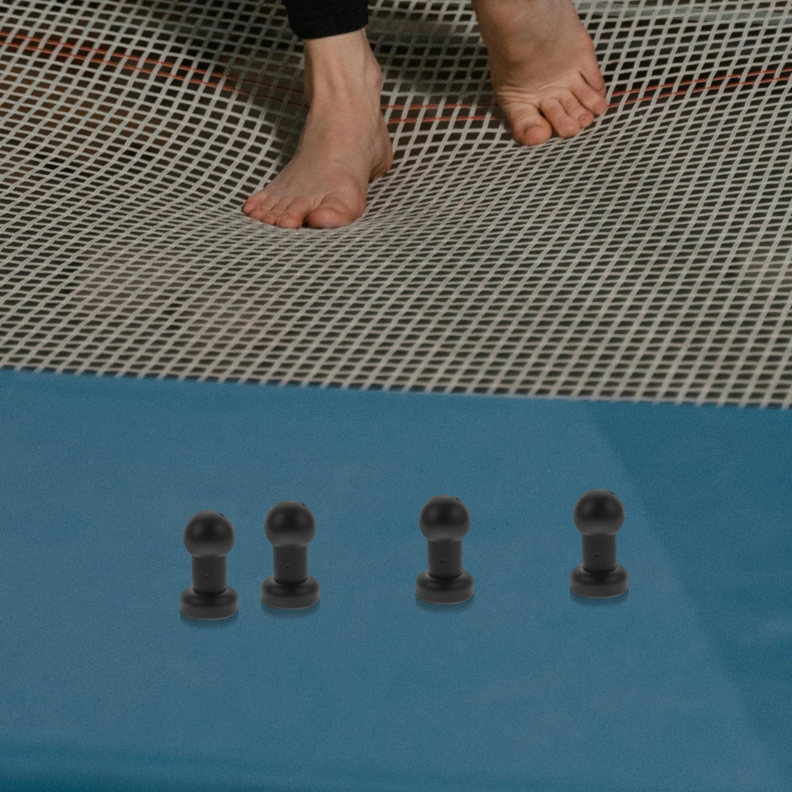 10 قطعة قبعات عمود الترامبولين المهنية جزء الترامبولين المدمجة شيء سهل الإعداد قبعات قضيب واقية غطاء عصا قابل للاستبدال #3