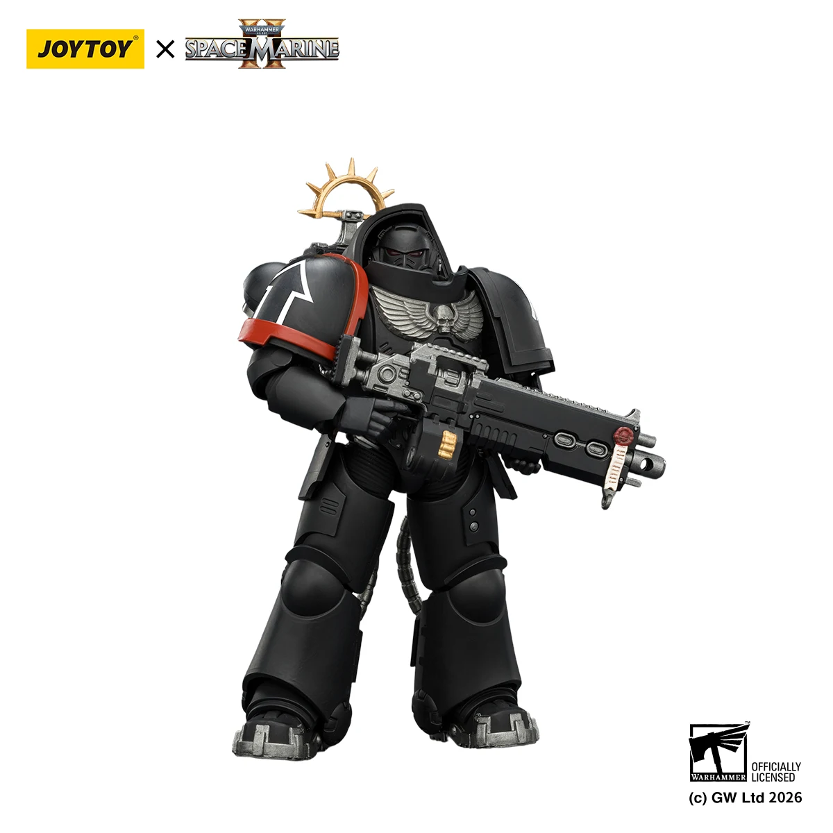 JOYTOY 1/18 Action Figure Space Marines 2 Warhammer 40K Heavy Intercessor met Heavy Bolt Rifle en Bolt Pistol Game Edition