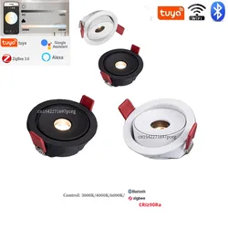 Embedded ultra narrow beam angle 3 °/8 °/15 ° hidden COB spotlight anti glare ceiling light bedroom kitchen wine cabinet spotlig