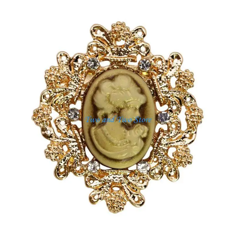 

HX6F 12pcs Christmas Brooch Pin Alloy Beauty for Head Badges Brooch Pins Jewelry for