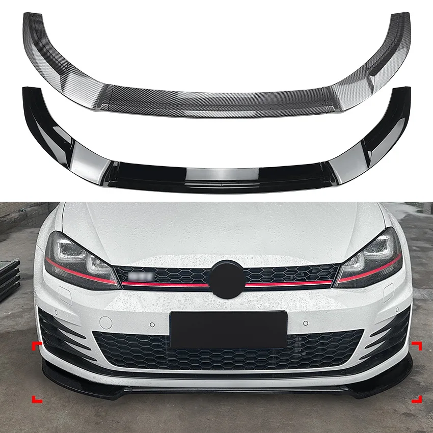 

Передний бампер для VW Volkswagen Golf 7 High 7 Golf MK7 GTI R Rline, Комплект крыльев из углеродного волокна, сплиттер, крышка, отделка, аксессуары