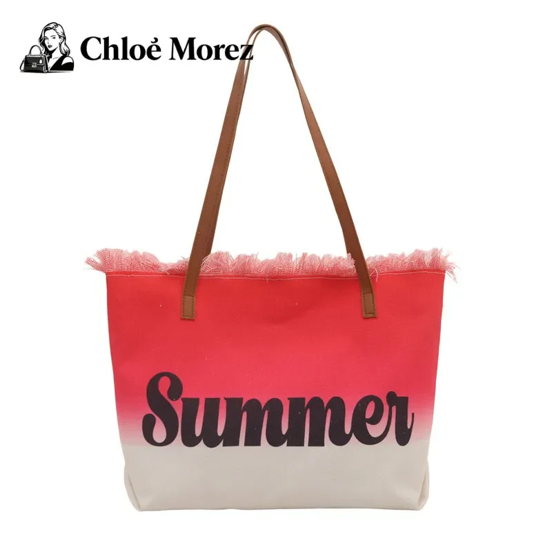 

Bag Print Large Capacity Tassel Bag, Women's One Shoulder Versatile Bucket Bag Crossbody Bag