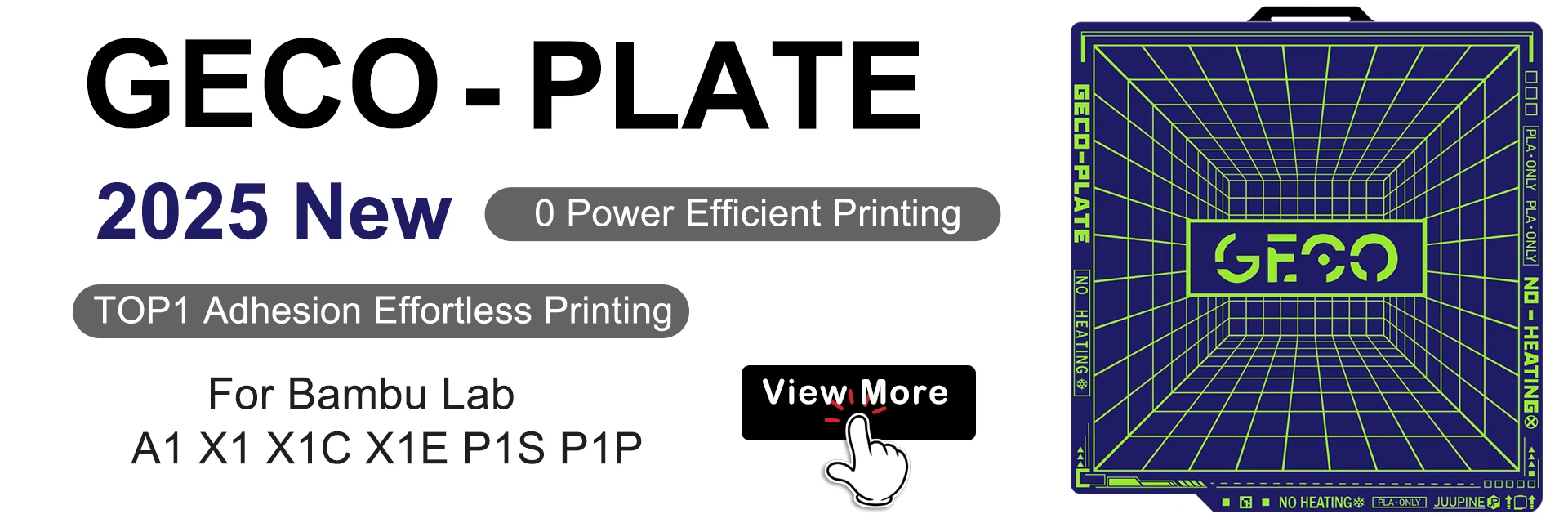 2x TronicXL Druckplatte Doppelseitig PEI+PEO Für Bambu Lab A1/X1/P1P/P1S – 257x257mm, Magnetisch & Flexibel, 3D-Druck Zubehör