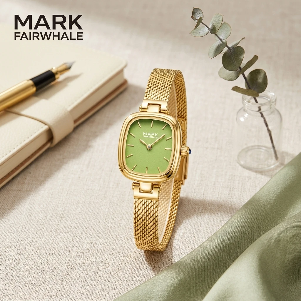 Mesh Strap Metal - MARK FAIRWHALE Kadın Kol Saati, Oval