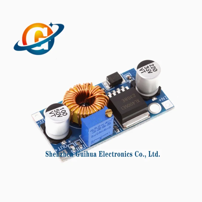 1 piece XL4005 DC adjustable step-down power module, high-power 5A input 5-32V, over 2596