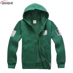 Anime Hoodies Allen Ackerman Mikasa Cosplay Costume Scouting Legion Hooded Coat Jacket for Women Men