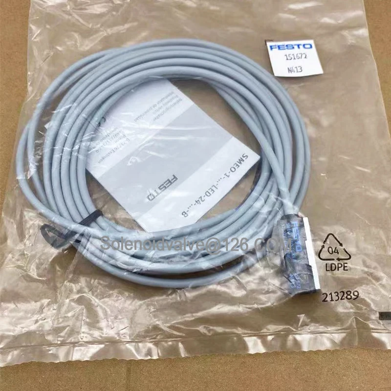 Original FESTO Sensor 151672 SMEO-1-LED-24-K5-B 30459 SMEO-1-LED-24-B 3-Core Cable Proximity Switch