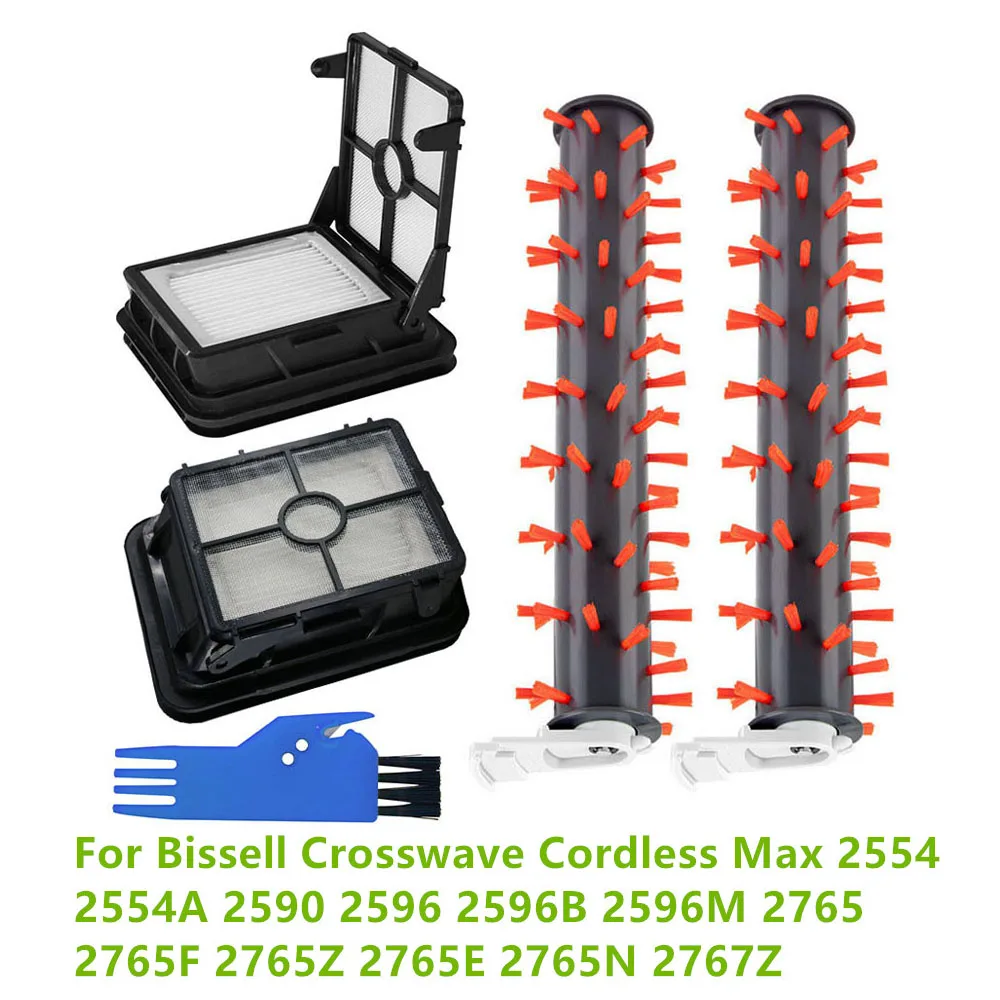 

Для Bissell Crosswave Wireless Max 2554 2554A 2590 2596 2596B 2596M 2765 2765F 2765Z 2765E 2765N 2767Z HEPA фильтры, круглая щетка