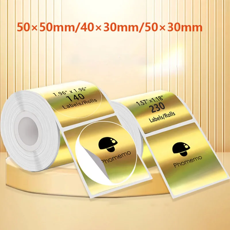 1roll Holographic Laser Thermal Sticker Label Self-Adhesive COLOR Direct Thermal Label for DIY Logo Barcode Tag