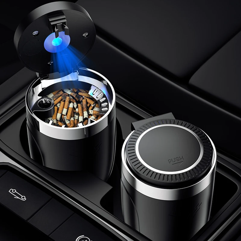 

Smoking Accessories Portable Ashtray For Car Ashtray Smoke Eliminator Luxury Ashtray with Lid Personalized Cigarette Ashtray