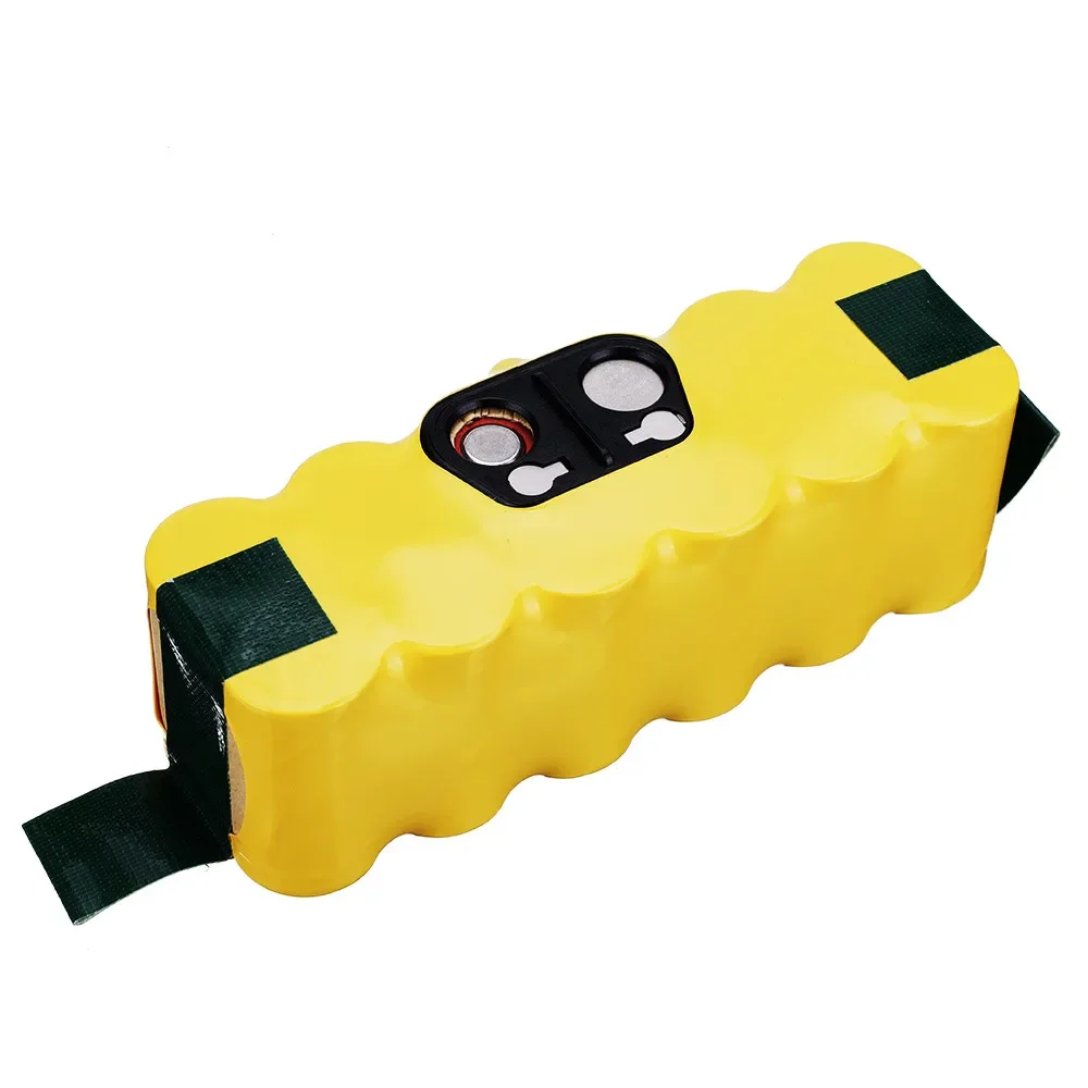 Yellow robot 14.4V vacuum cleaner battery set, compatible with multiple models, worry free battery life, easier cleaning