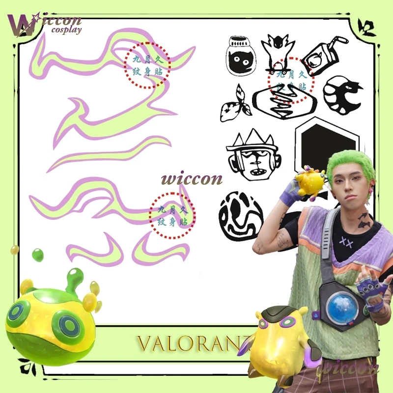 

Космический VALORANT gekko Временная Водонепроницаемая Татуировка Для Косплея Одноразовое Использование Опора Рука Активность Хэллоуин Карнавал Вечеринка Мужской