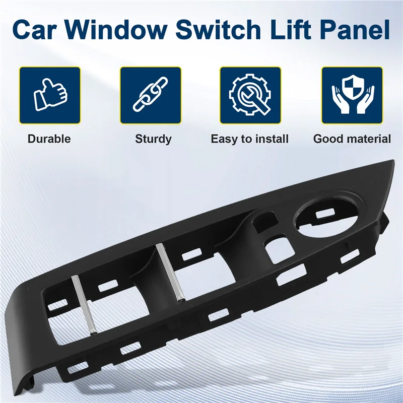 

A82M-Car Right Front Window Switch Lift Panel Door Armrests Panel Tirm 51417232540 For BMW 5 Series F07 2010-2017
