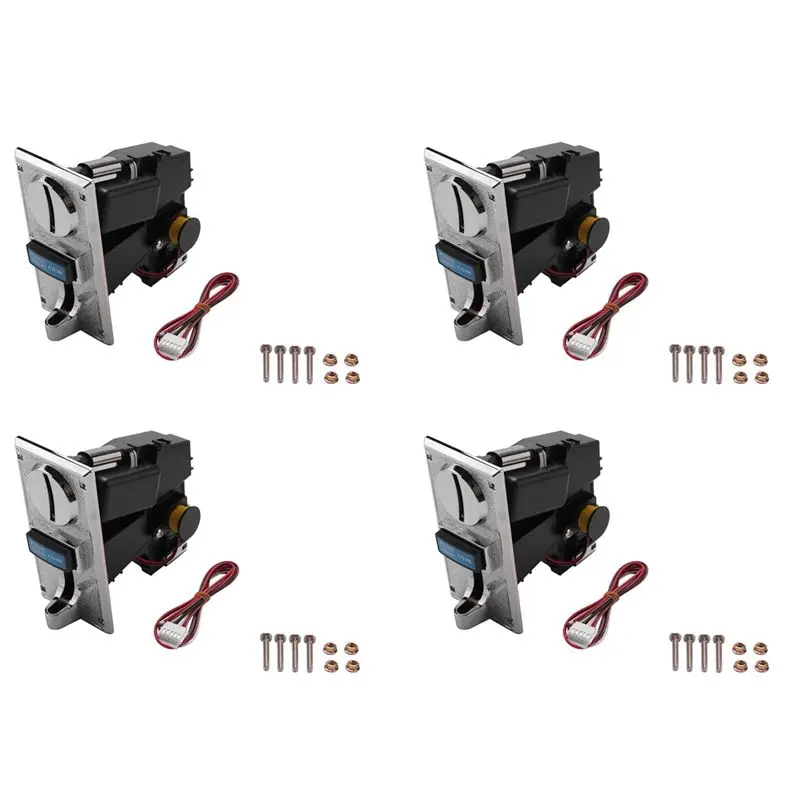 A89E-4X Coin Acceptor Various Coin-Operated Selector Slots, Compatible With Arcade Game Mechanics And Vending Machines