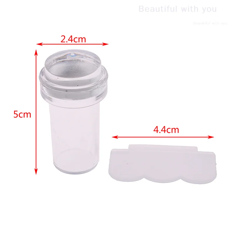 ชุดแม่แบบเพ้นท์เล็บ 1 ชุด แผ่นปั๊มเล็บซิลิโคนใสแบบเจลลี่ ที่ขูดปั๊มซิลิโคน ปั๊มเล็บใส