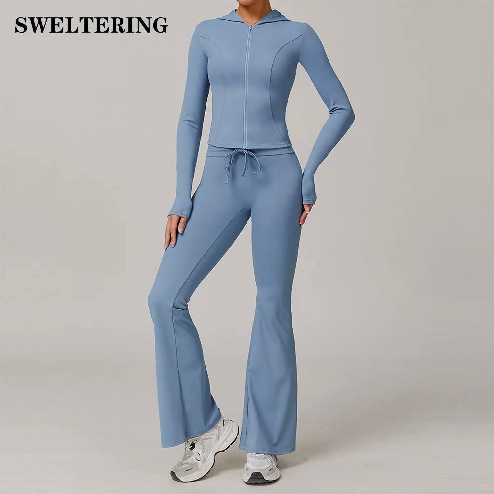 

2/3PCS Yoga Set Women Workout Clothes Sportswear Gym Clothing Fitness Long Sleeve Crop Top High Waist Leggings Sports Suits Bras