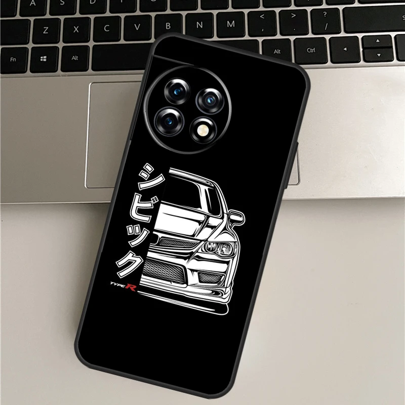 JDM نوع R سيفيك الرياضة سيارة حافظة ل OnePlus Nord CE 2 لايت 2T N10 N20 غطاء ل OnePlus 11 10 9 Ace برو 8T 9R 10T 9RT