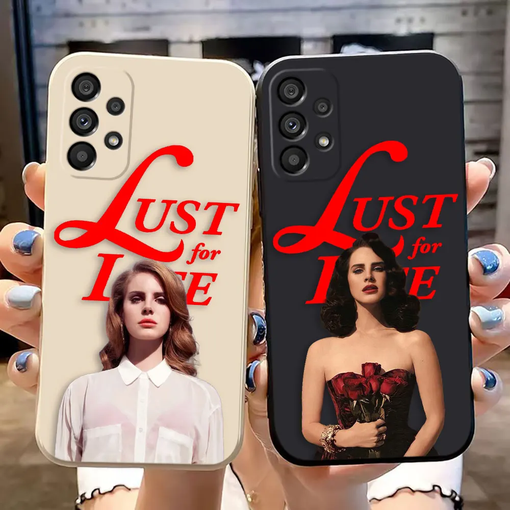 Pop Singer L-Lana Del Rey Cover Phone Case For Samsung Galaxy A03 A03S A04E A05S A10 A12 A13 A14 A20S NOTE 20 10 8 M53 M33 Case