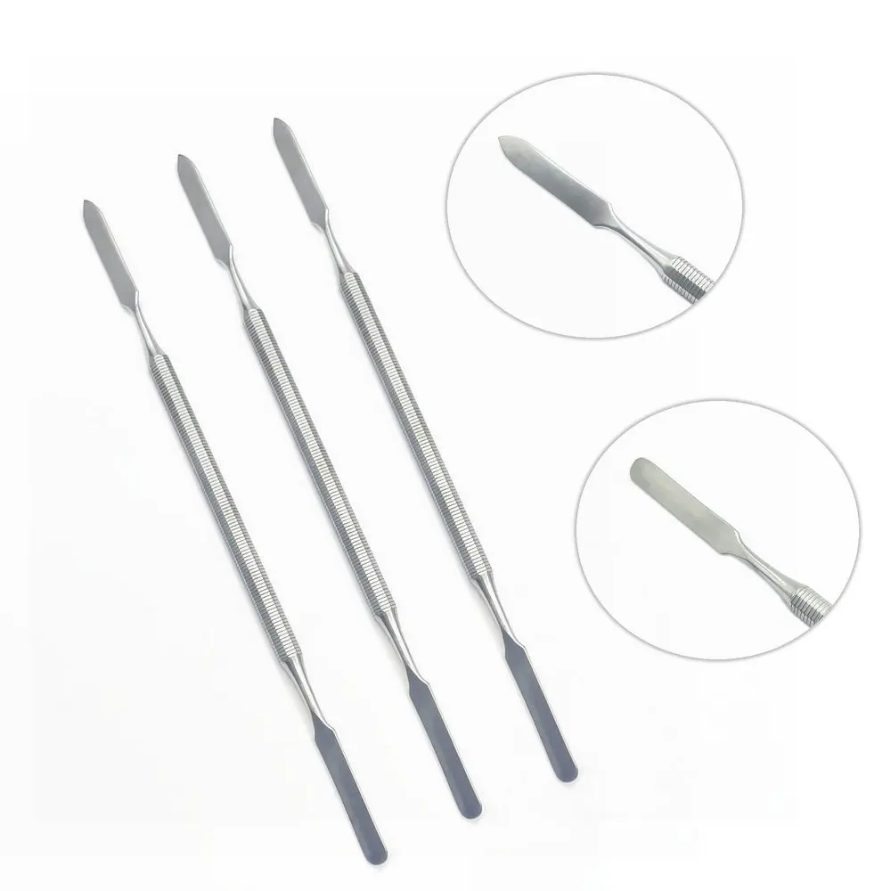 

3pcs/set Stainless Steel Mixing Spatula Tool Spatuler Rod Dental Nail Art Makeup Foundation Eyeshadow Mixing Stick Color Tools