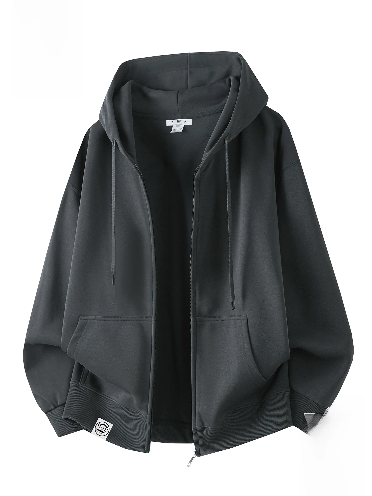 

Мужская зимняя повседневная толстовка Paul Frank свободного кроя с длинными рукавами, на молнии, из комфортного смесового полиэстера и хлопка