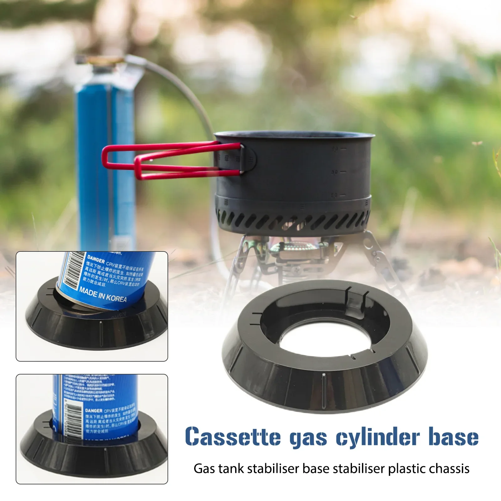 Cassette Butane Air Bottle Racks Portable Butane Cylinder Stable Base Practical Butane Gas Tank Holder for Camping Stoves