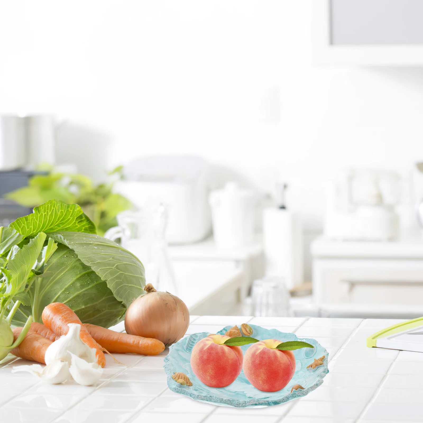 

Resin Serving Platter Multi Functional Decorative Tray Dining Room Living Room Storage Utensils Fruits Snacks Tableware Fruit
