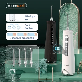 Mornwell h1 Dental Oral Irrigator Teeth Whitening Home Appliances Sonic Water Flosser 260ML Tank Teeth Cleaner Dental Water Jet