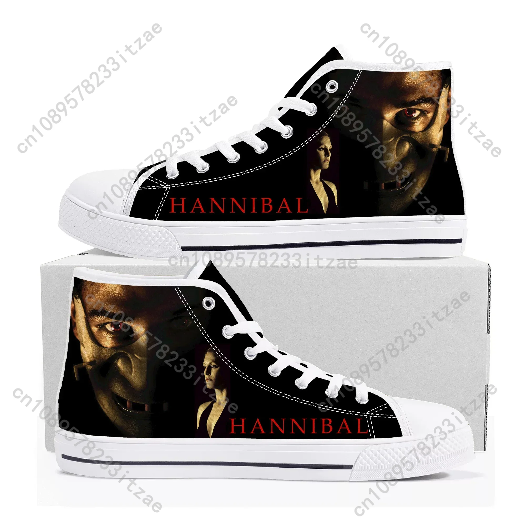 

Hannibal Movie High Top Sneakers Mens Womens Teenager Anthony Hopkins Canvas Sneaker couple Casual Shoe Customize Shoes
