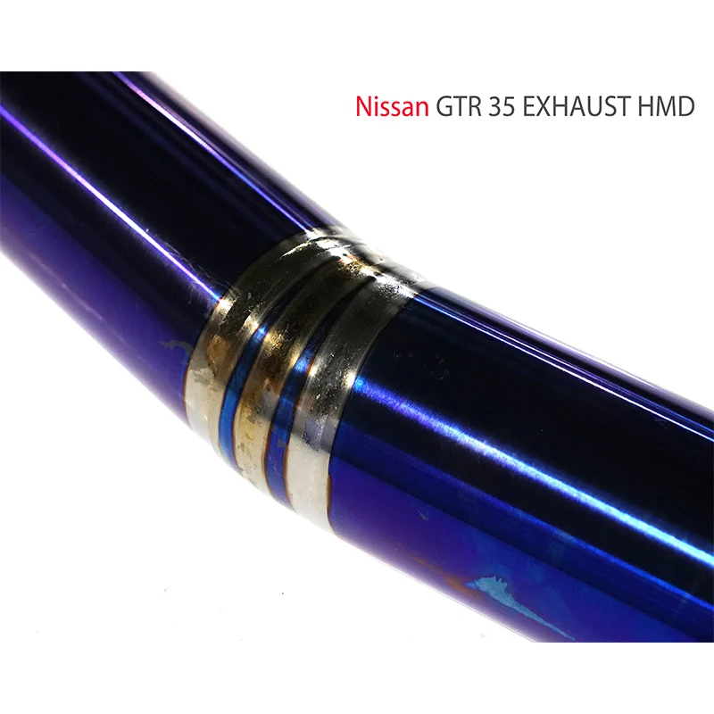 High Quality Catback For NISSAN GTR Titanium Alloy Exhaust System Electronic Valve Muffler Tips Non-destructive Racing Pipe HMD