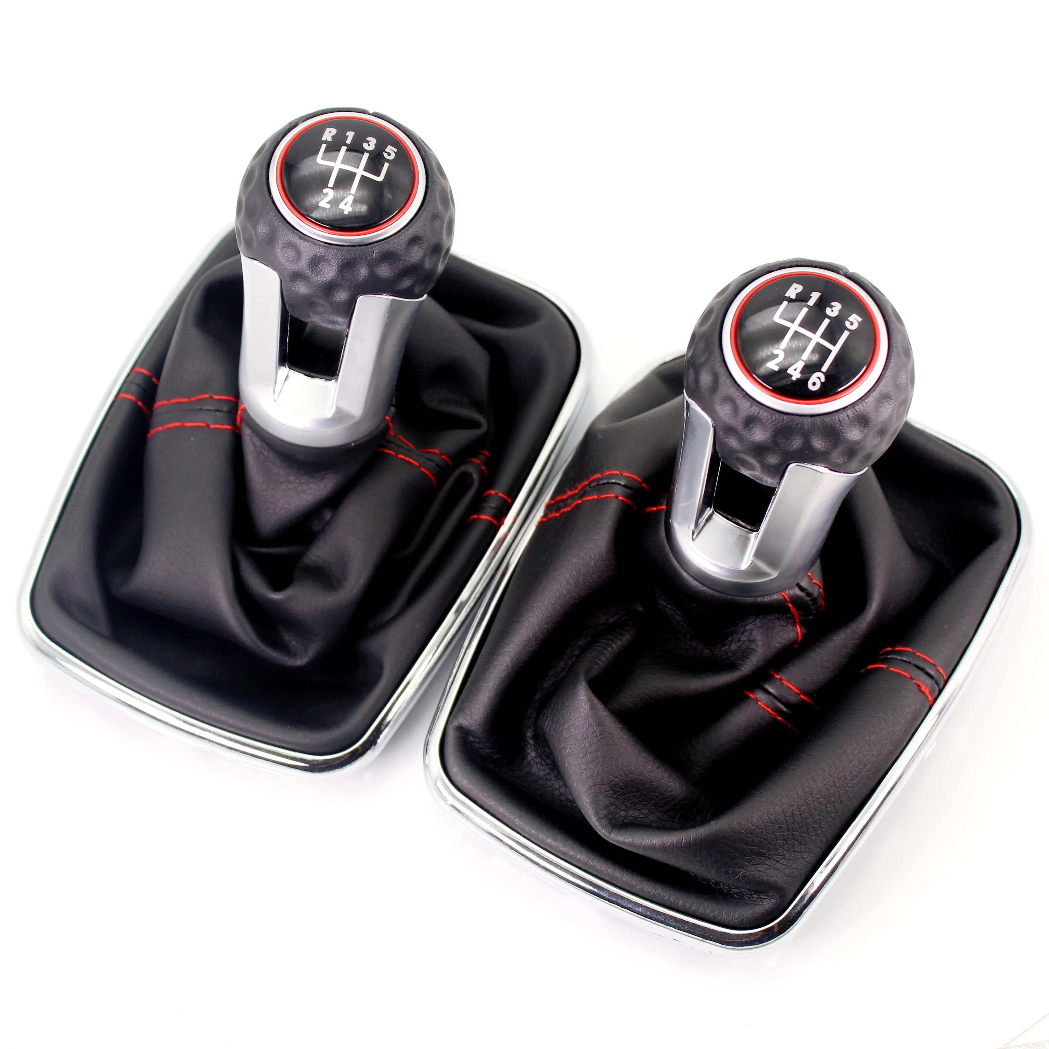 

For VW Golf 4 MK4 1998 1999 2000 2001 2002 2003 2004 Car 5/6 Speed 12 mm Insert Hole Gear Stick Shift Level Knob Leather Boot