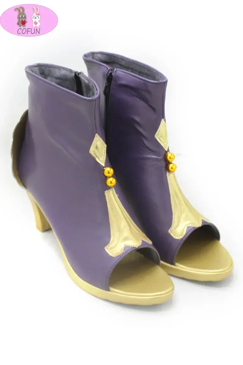Buty do cosplayu COFUN Collei, kozaki do kostiumu Genshin Impact, przebranie, cosplay Genshin, buty na wysokim obcasie dla kobiet i mężczyzn