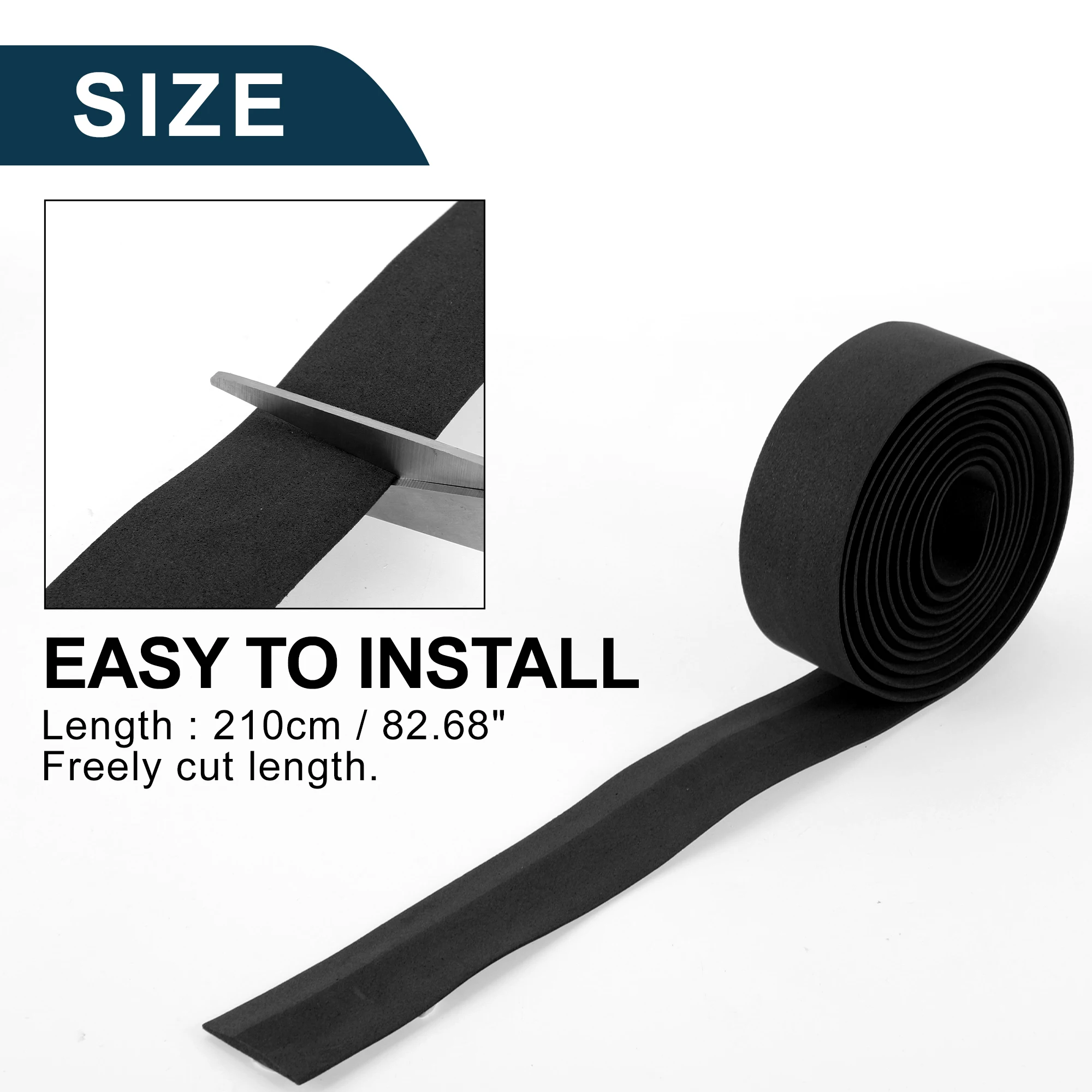 

Нескользящая лента на руль велосипеда X Autohaux | Лента для руля велосипеда, черная, 1 пара