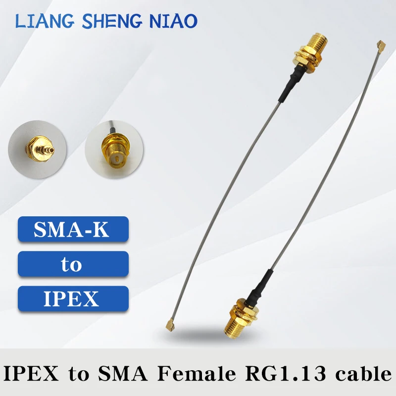 

10pcs IPEX Cable SMA Female to uFL/u.FL/IPX/IPEX-1 IPEX 1 Male Plug WIFI Antenna RF Cable RG1.13 Pigtail Extension