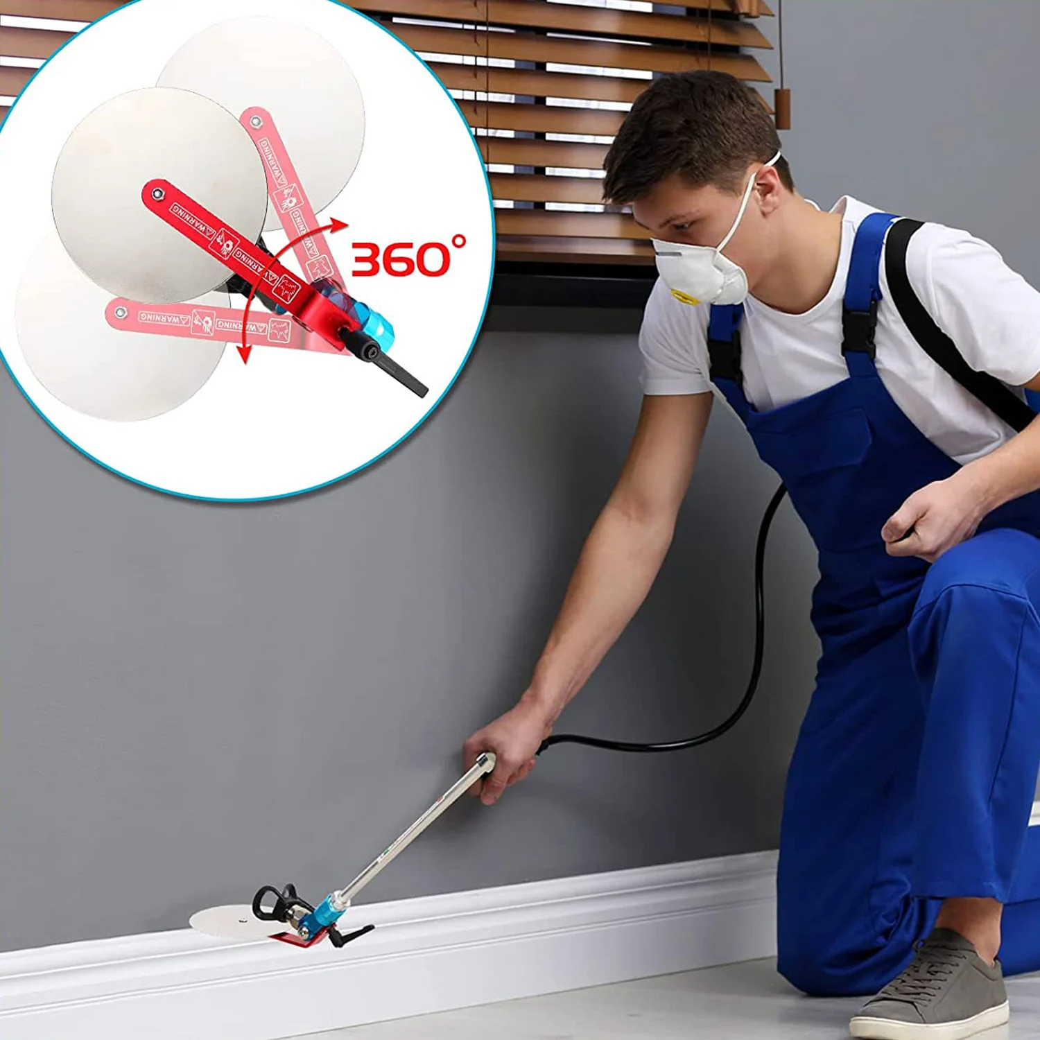 Spray Guide Accessory Tool for All Airless Paint Sprayer ,Spray different colors,Sprayed wall surface,Painting walls（Freewheelin