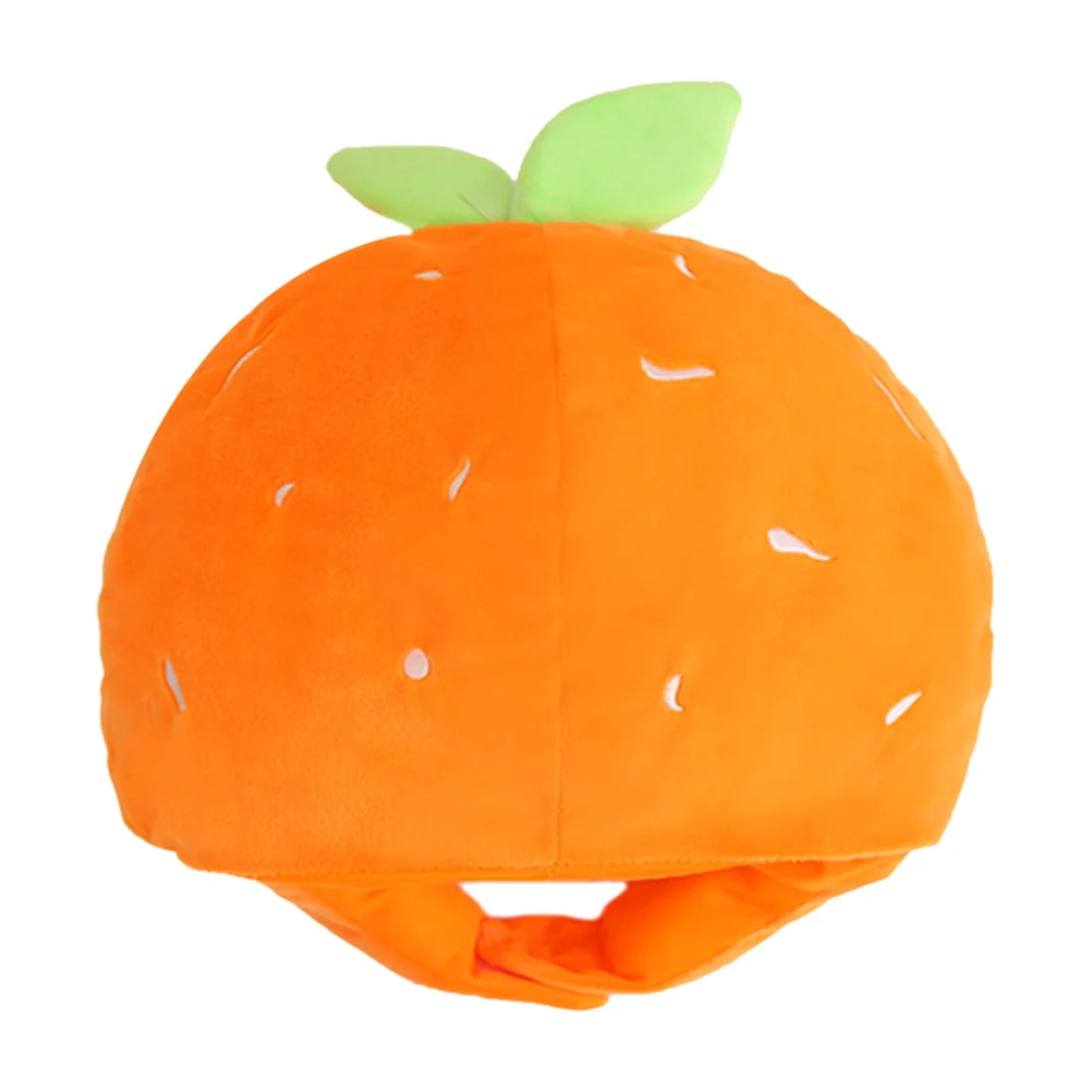 Cappello per costume da cartone animato arancione Copricapo di frutta creativo per spettacoli cosplay di feste Photo Booth Copricapo divertente per oggetti di scena