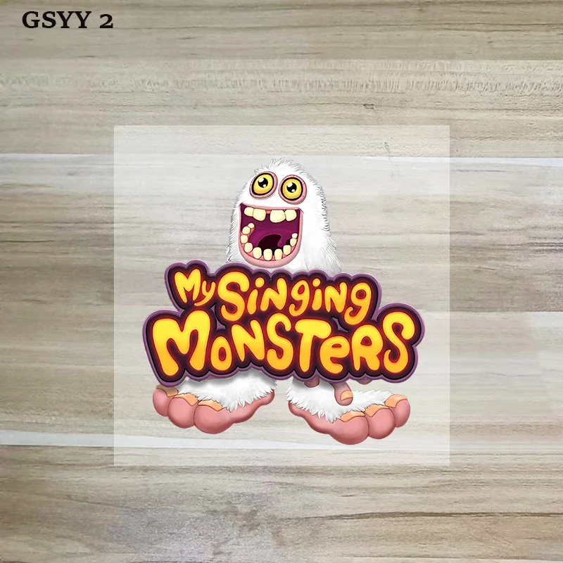 My Singing Monsters Patch Iron Transfer Cartoon Hot Game Series Patches Kid Clothes DIY for Caps T-shirt  Appliques Sticker Gift