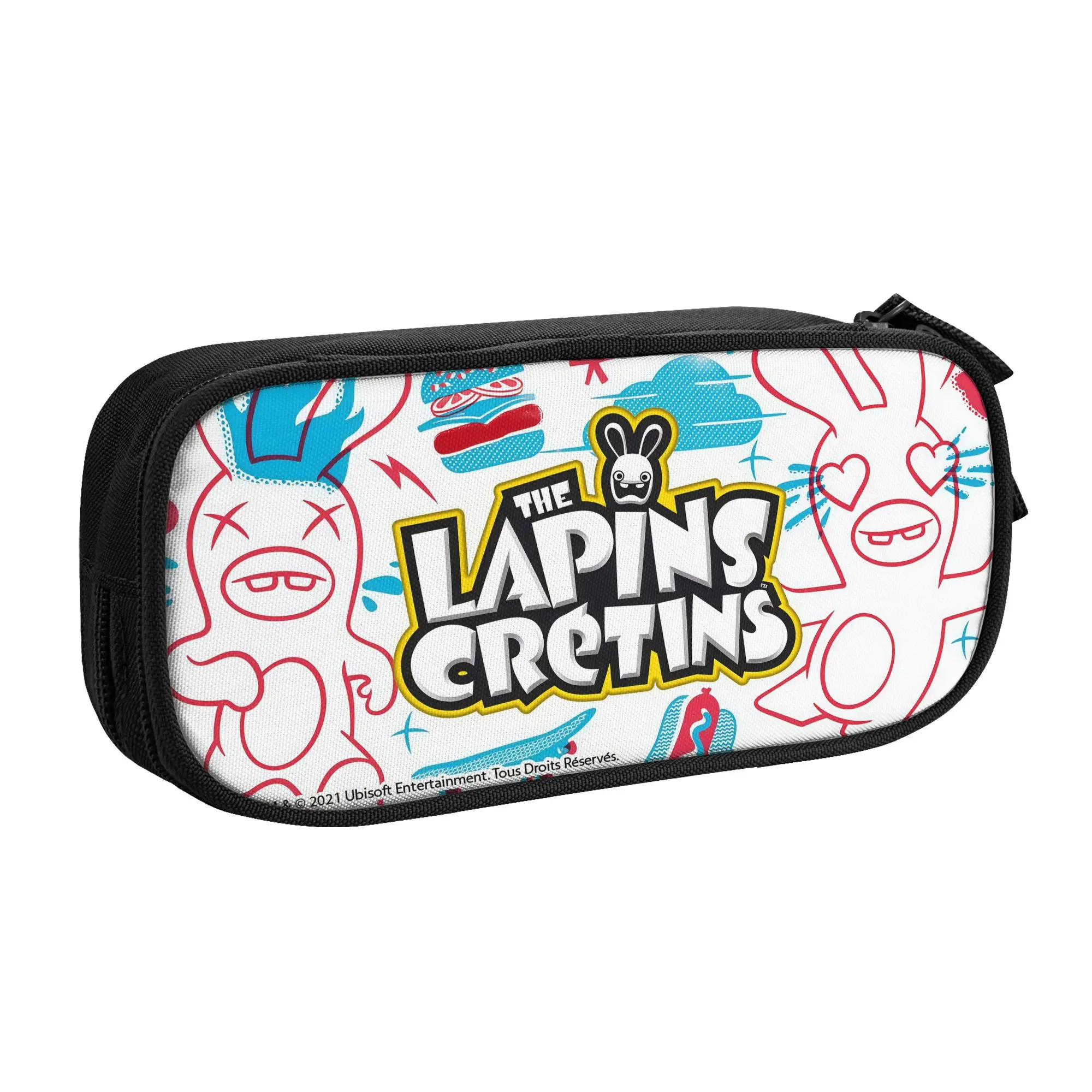 1 piece Stylish goofy floppy ear  Pencil Case Boys Pen Bag Raving Rabbids Office Stationery Bag