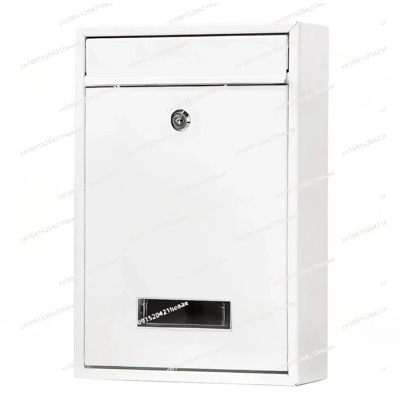 Suitable for Lockable Wall-Mounted Iron Letter Box - with Key/Outdoor Mailbox for Wall