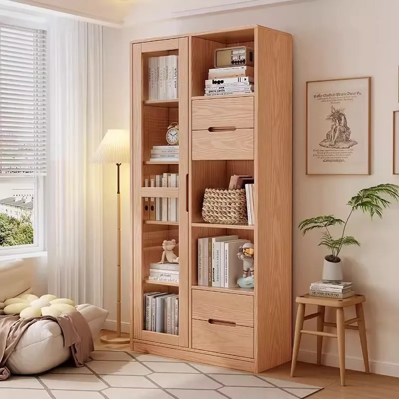 Bookcase, floor-to-ceiling shelf, children's reading storage bookshelf, study, and home large-capacity bookcase