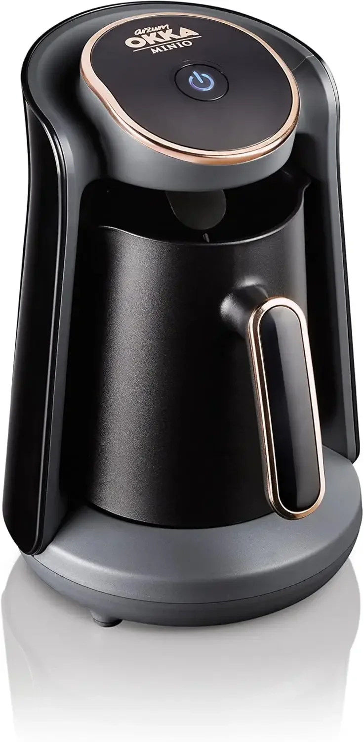 

Minio Automatic Turkish/Greek Coffee Machine, USA 120V UL, 4 cups, Black/Gold