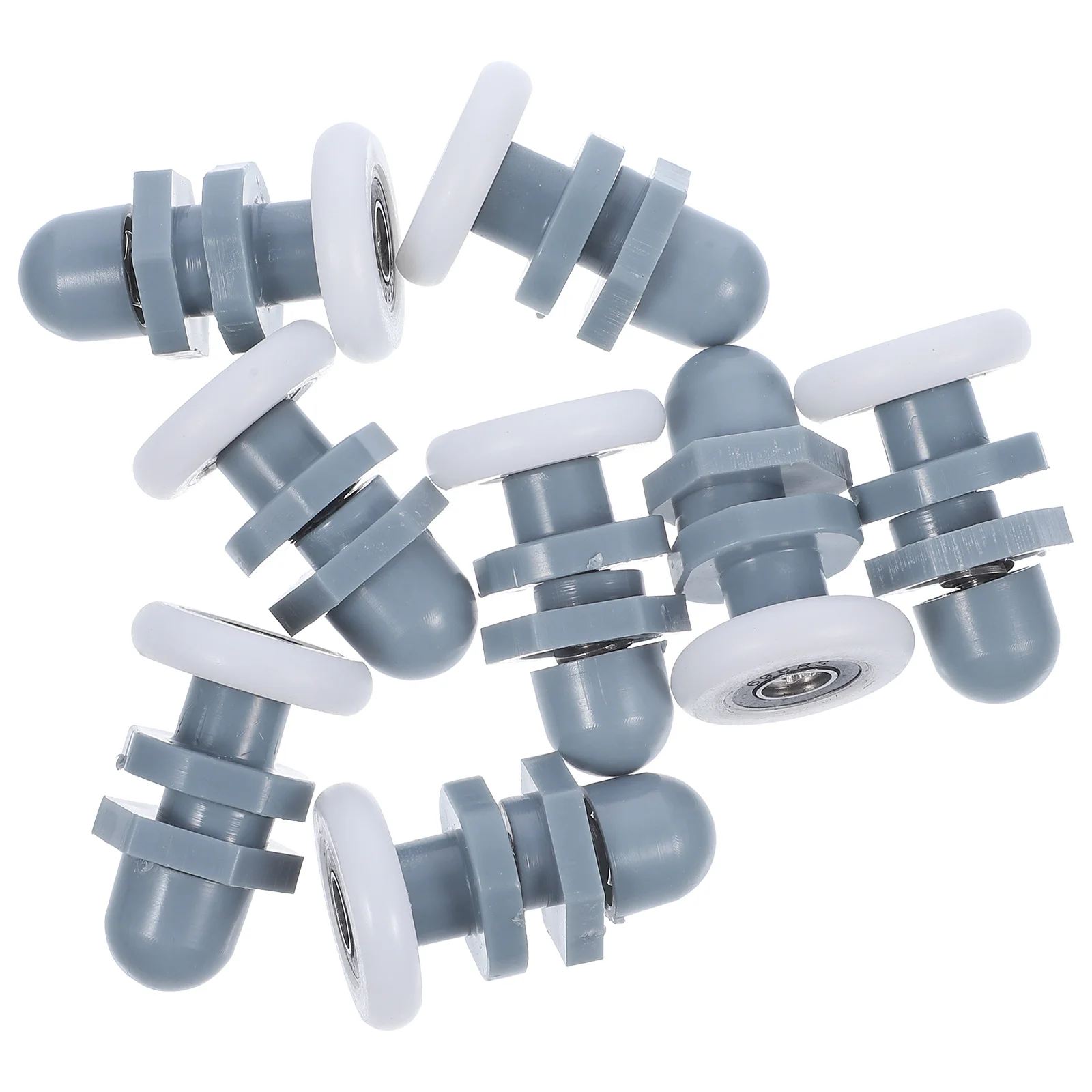 8Pcs Lightweight Circular Arc Bathroom Glass Door Pulley Roller Wheels Scientific Design Portable Installation