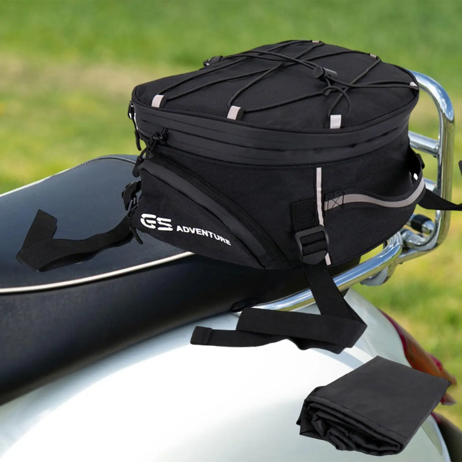 

Motorcycle Rear Luggage Rack Bag Waterproof Reflective Strip Motorcycle Rear Seat Bag for BMW R1200GS F700GS F650GS R1250GS