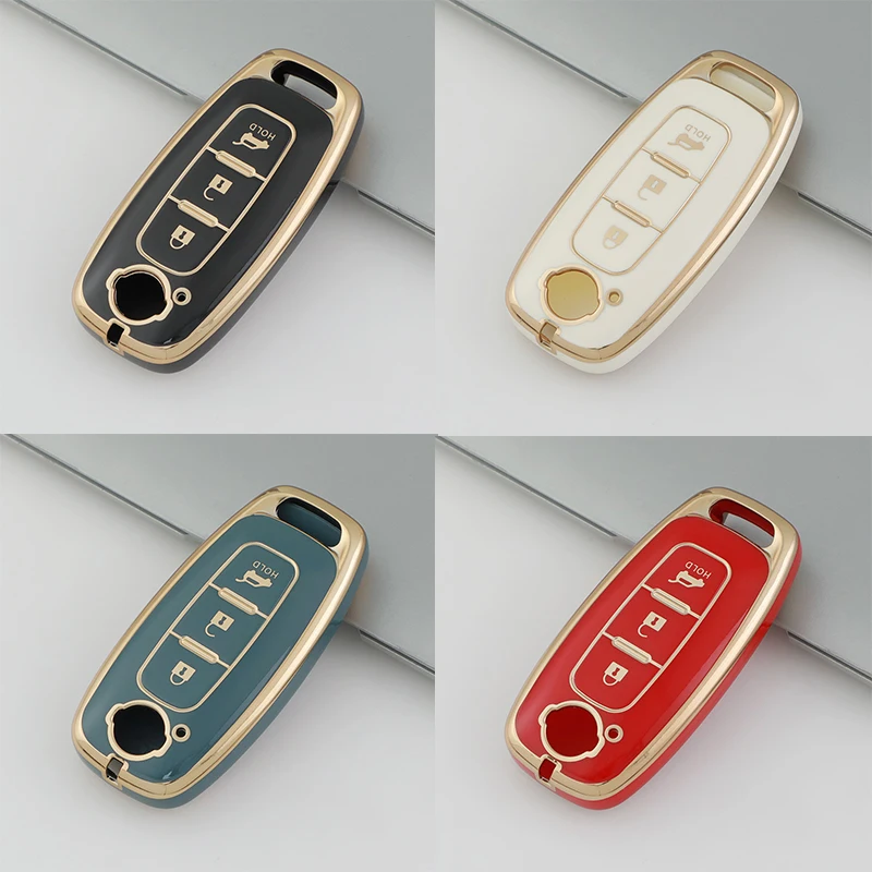 Для Nissan X-trail T33 Qashqai J12 Teana Altima Ariya 2022 2023 ТПУ брелок-держатель для ключей 3 кнопки дистанционный брелок для автомобиля Новинка