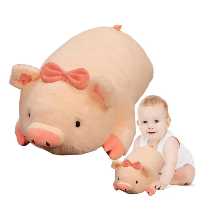 Plush Piggy Stuffed Toys Plush Pillow Stuffed Toy Comfortable Lying Design For Cuddly Experience Stuffed Animal Shape Dolls For