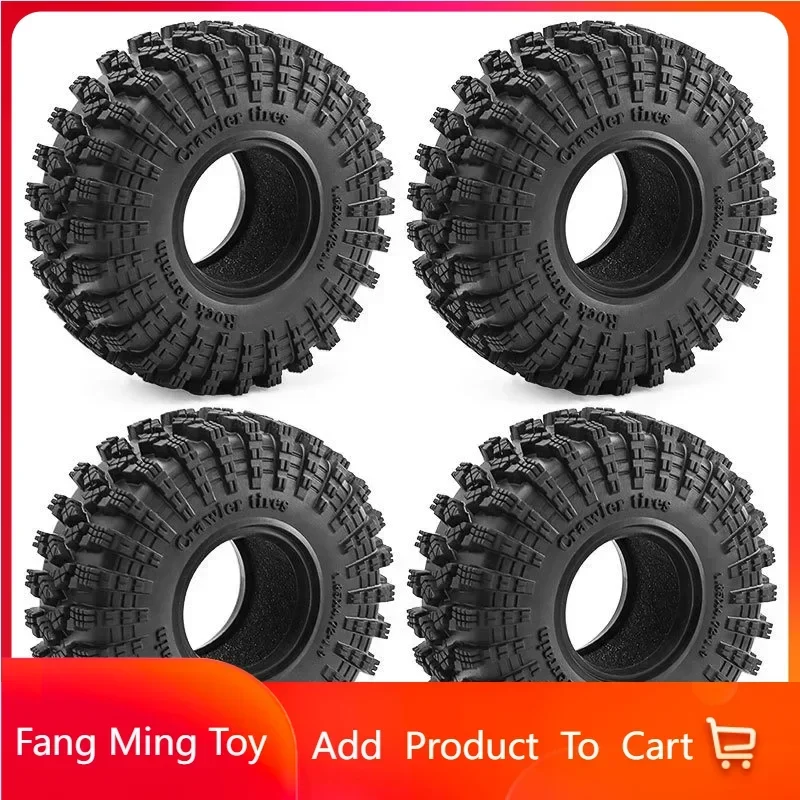 

4pcs 1.9 120mm Climber Tire Skin Climbing Tire for SCX10 90046 D90 TRX4 TRX6 D298